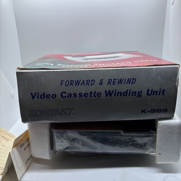NOS KONTAKT VIDEO CASSETTE REWINDER K-999 Retro BRAND NEW Sealed - Untested - Picture 8 of 10